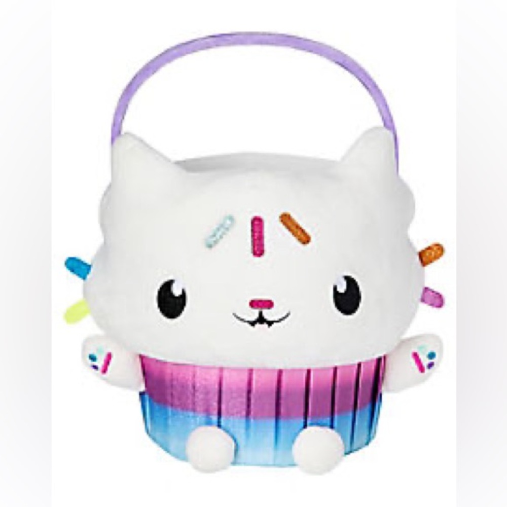 Spirit Halloween Gabby's Dollhouse Cakey Cat Plush Treat Bucket